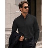 image:imageCOOFANDY Mens Oxford Shirt Long Sleeve Dress Shirt Casual Button Down ShirtBlack