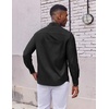 image:imageCOOFANDY Mens Oxford Shirt Long Sleeve Dress Shirt Casual Button Down ShirtBlack