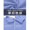 image:imageCOOFANDY Mens Oxford Shirt Long Sleeve Dress Shirt Casual Button Down ShirtBlue