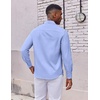 image:imageCOOFANDY Mens Oxford Shirt Long Sleeve Dress Shirt Casual Button Down ShirtBlue