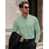 image:imageCOOFANDY Mens Oxford Shirt Long Sleeve Dress Shirt Casual Button Down ShirtGrey Green