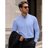 image:imageCOOFANDY Mens Oxford Shirt Long Sleeve Dress Shirt Casual Button Down ShirtLight Blue