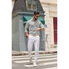 image:imageCOOFANDY Mens Oxford Shirt Long Sleeve Dress Shirt Casual Button Down ShirtLight Grey