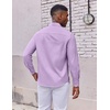 image:imageCOOFANDY Mens Oxford Shirt Long Sleeve Dress Shirt Casual Button Down ShirtLight Purple