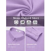 image:imageCOOFANDY Mens Oxford Shirt Long Sleeve Dress Shirt Casual Button Down ShirtLight Purple
