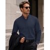 image:imageCOOFANDY Mens Oxford Shirt Long Sleeve Dress Shirt Casual Button Down ShirtNavy Blue