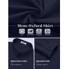 image:imageCOOFANDY Mens Oxford Shirt Long Sleeve Dress Shirt Casual Button Down ShirtNavy Blue