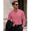 image:imageCOOFANDY Mens Oxford Shirt Long Sleeve Dress Shirt Casual Button Down ShirtRed