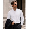 image:imageCOOFANDY Mens Oxford Shirt Long Sleeve Dress Shirt Casual Button Down ShirtWhite