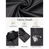 image:imageCOOFANDY Mens Satin Dress Shirts Long Sleeve Shiny Button Down ShirtBlack