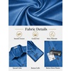 image:imageCOOFANDY Mens Satin Dress Shirts Long Sleeve Shiny Button Down ShirtDark Blue