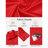 image:imageCOOFANDY Mens Satin Dress Shirts Long Sleeve Shiny Button Down ShirtRed