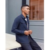 image:imageCOOFANDY Mens Shirt Jacket Long Sleeve Button Down Shirt for Mens ShacketsNavy Blue