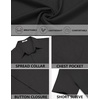 image:imageCOOFANDY Mens Short Sleeve Casual Button Down Shirts Summer Beach ShirtBlack