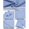 image:imageCOOFANDY Mens Short Sleeve Casual Button Down Shirts Summer Beach ShirtLight Blue