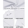 image:imageCOOFANDY Mens Short Sleeve Casual Button Down Shirts Summer Beach ShirtWhite