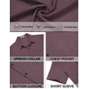 image:imageCOOFANDY Mens Short Sleeve Casual Button Down Shirts Summer Beach ShirtWine Red