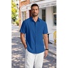 image:imageCOOFANDY Mens Short Sleeve Dress Shirts Wrinkle Free Casual Button Down Shirts with PocketRoyal Blue