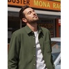 image:imageCOOFANDY Mens Waffle Button Down Shirt Casual Long Sleeve Corduroy ShirtsArmy Green
