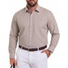 Khaki White Black Plaid