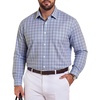 Light Grey White Navy Plaid
