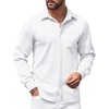 image:imageCOOFANDY Mens Long Sleeve Wrinkle Free Shirts Casual Button Down Shirts Untucked Dress ShirtWhite