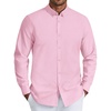 image:imageCOOFANDY Mens Oxford Shirt Long Sleeve Dress Shirt Casual Button Down ShirtPink