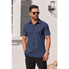 image:imageCOOFANDY Mens Button Down Shirts Short Sleeve Casual Shirt Summer Untucked Dress Shirts