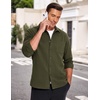 image:imageCOOFANDY Mens Lightweight Button Down Shirt Jacket Casual Shacket OvershirtArmy Green
