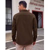 image:imageCOOFANDY Mens Lightweight Button Down Shirt Jacket Casual Shacket OvershirtBrown