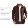 image:imageCOOFANDY Mens Lightweight Button Down Shirt Jacket Casual Shacket OvershirtBrown