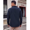 image:imageCOOFANDY Mens Lightweight Button Down Shirt Jacket Casual Shacket OvershirtDark Blue