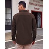 image:imageCOOFANDY Mens Lightweight Button Down Shirt Jacket Casual Shacket OvershirtDark Brown