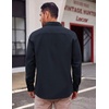 image:imageCOOFANDY Mens Lightweight Button Down Shirt Jacket Casual Shacket OvershirtNave Blue