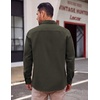 image:imageCOOFANDY Mens Lightweight Button Down Shirt Jacket Casual Shacket OvershirtOlive Green