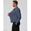 image:imageCOOFANDY Mens Muscle Fit Dress Shirts Stretch Long Sleeve Button Down ShirtDenim Blue