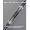 image:imageCOOFANDY Mens Muscle Fit Dress Shirts Stretch Long Sleeve Button Down ShirtLight Grey