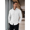 image:imageCOOFANDY Mens Muscle Fit Dress Shirts Stretch Long Sleeve Button Down ShirtWhite
