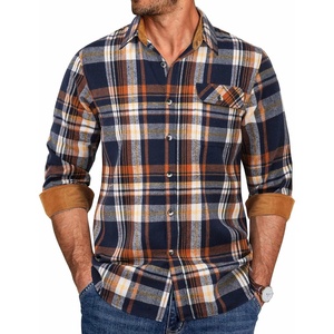image:imageCOOFANDY Mens 635 oz Flannel Shirts Long Sleeve Button Down Shirt Casual Shirts Work Shirts for MenHomestead Plaid