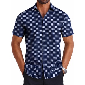 image:imageCOOFANDY Mens Button Down Shirts Short Sleeve Casual Shirt Summer Untucked Dress Shirts