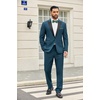 image:imageCOOFANDY Mens 2 Piece Suit One Button Tuxedo Jacket Dress Pants OutfitDeep Blue