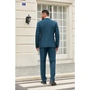 image:imageCOOFANDY Mens 2 Piece Suit One Button Tuxedo Jacket Dress Pants OutfitDeep Blue