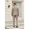 image:imageCOOFANDY Mens 2 Piece Suit One Button Tuxedo Jacket Dress Pants OutfitKhaki
