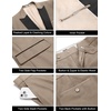 image:imageCOOFANDY Mens 2 Piece Suit One Button Tuxedo Jacket Dress Pants OutfitKhaki