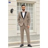 image:imageCOOFANDY Mens 2 Piece Suit One Button Tuxedo Jacket Dress Pants OutfitKhaki