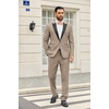 image:imageCOOFANDY Mens 2 Piece Suit One Button Tuxedo Jacket Dress Pants OutfitKhaki