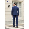 image:imageCOOFANDY Mens 2 Piece Suit One Button Tuxedo Jacket Dress Pants OutfitNavy Blue