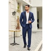 image:imageCOOFANDY Mens 2 Piece Suit One Button Tuxedo Jacket Dress Pants OutfitNavy Blue