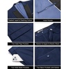 image:imageCOOFANDY Mens 2 Piece Suit One Button Tuxedo Jacket Dress Pants OutfitNavy Blue