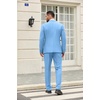 image:imageCOOFANDY Mens 2 Piece Suit One Button Tuxedo Jacket Dress Pants OutfitSky Blue